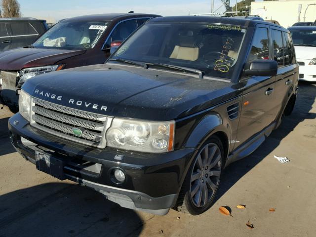 SALSF25477A117148 - 2007 LAND ROVER RANGE ROVE BLACK photo 2