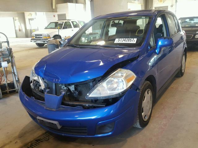 3N1BC13EX9L392808 - 2009 NISSAN VERSA S BLUE photo 2