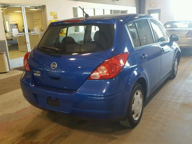 3N1BC13EX9L392808 - 2009 NISSAN VERSA S BLUE photo 4