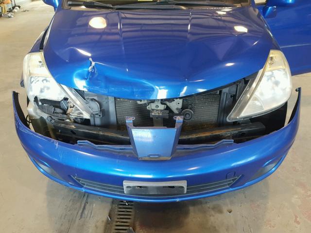 3N1BC13EX9L392808 - 2009 NISSAN VERSA S BLUE photo 7