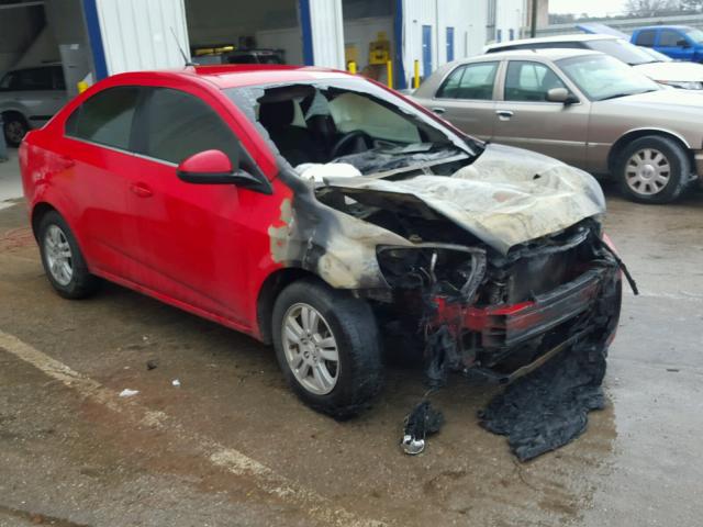 1G1JC5SH8E4178257 - 2014 CHEVROLET SONIC LT RED photo 1