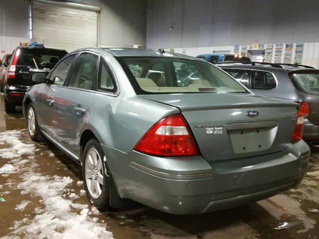 1FAFP24117G120384 - 2007 FORD FIVE HUNDR GREEN photo 3