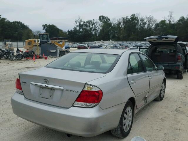 4T1BE32K75U987718 - 2005 TOYOTA CAMRY LE SILVER photo 4