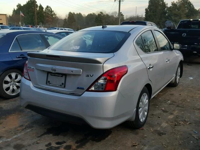 3N1CN7AP5GL863332 - 2016 NISSAN VERSA S SILVER photo 4