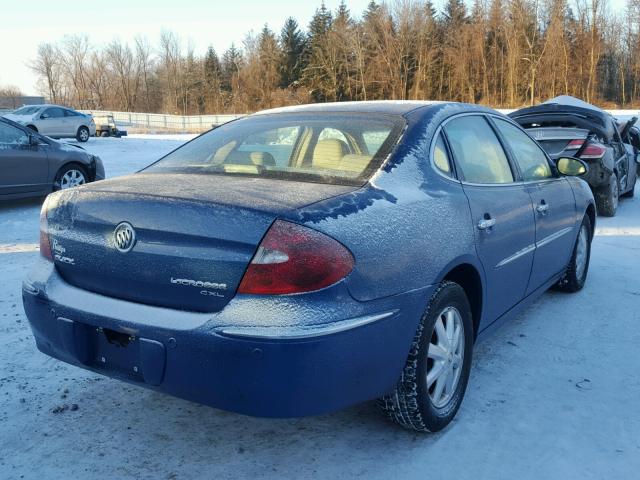 2G4WD562451252510 - 2005 BUICK LACROSSE C BLUE photo 4