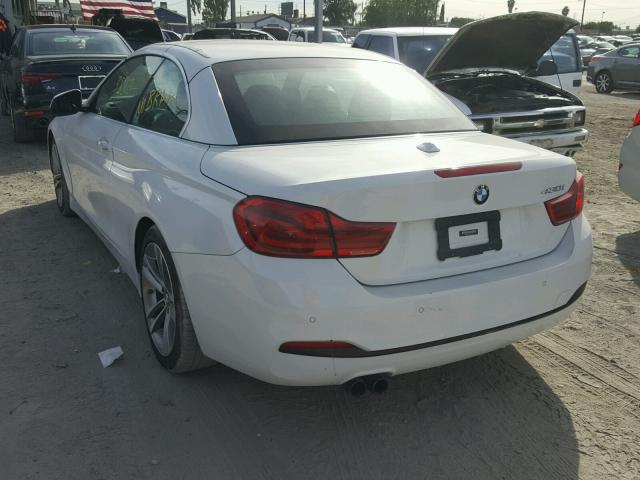 WBA4Z1C55JEA31317 - 2018 BMW 430I WHITE photo 3