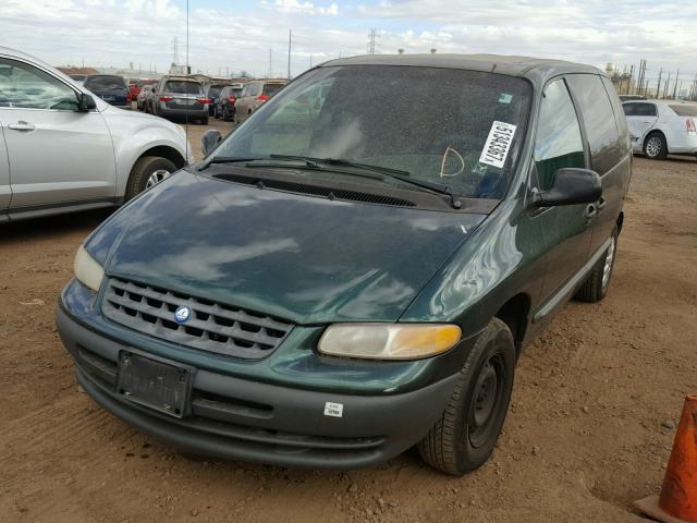 2P4FP2537XR465083 - 1999 PLYMOUTH VOYAGER GREEN photo 2