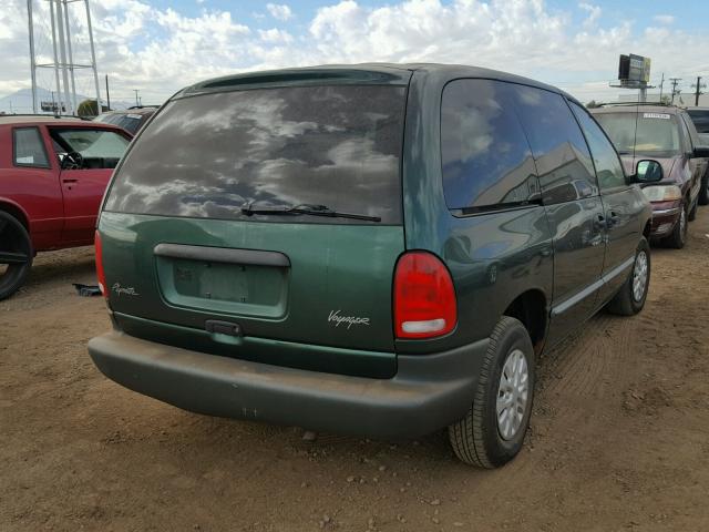 2P4FP2537XR465083 - 1999 PLYMOUTH VOYAGER GREEN photo 4