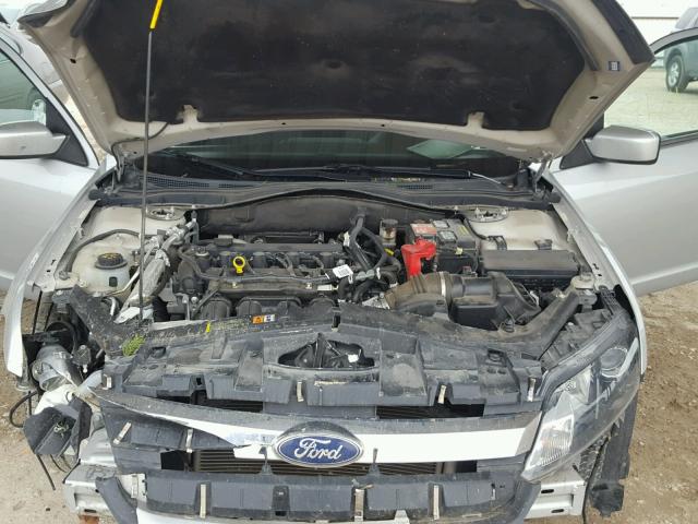 3FAHP0HA2AR388268 - 2010 FORD FUSION SE SILVER photo 7