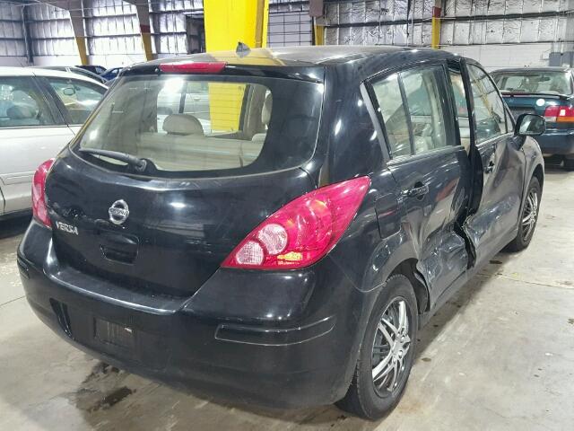 3N1BC13E89L490378 - 2009 NISSAN VERSA S BLACK photo 4