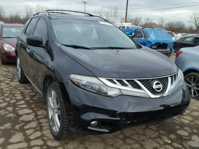 JN8AZ1MU1CW116844 - 2012 NISSAN MURANO S BLACK photo 1