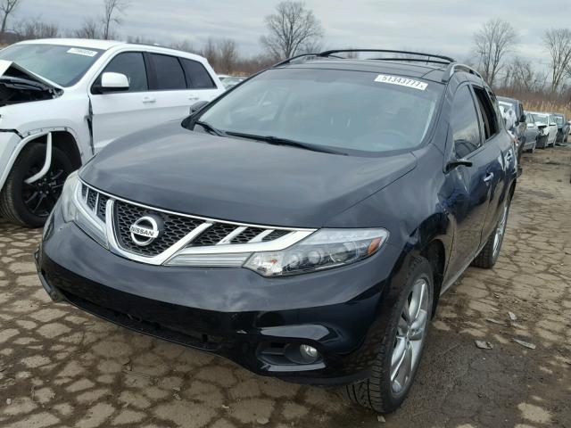 JN8AZ1MU1CW116844 - 2012 NISSAN MURANO S BLACK photo 2