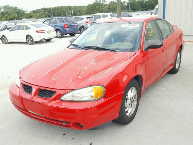 1G2NF52E63C251963 - 2003 PONTIAC GRAND AM S RED photo 2