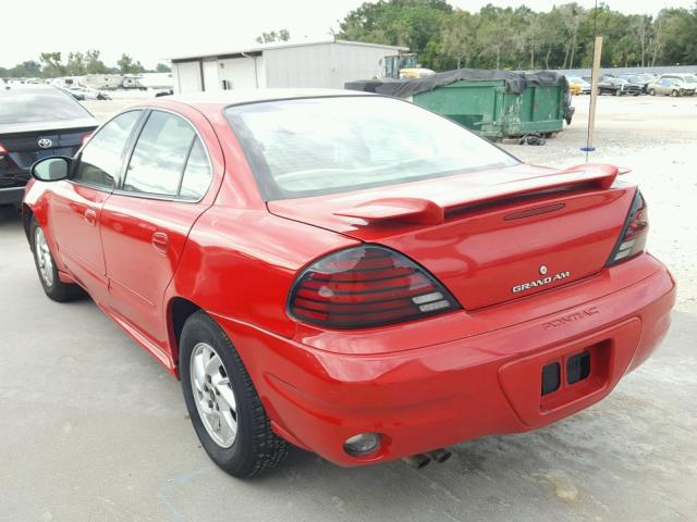 1G2NF52E63C251963 - 2003 PONTIAC GRAND AM S RED photo 3