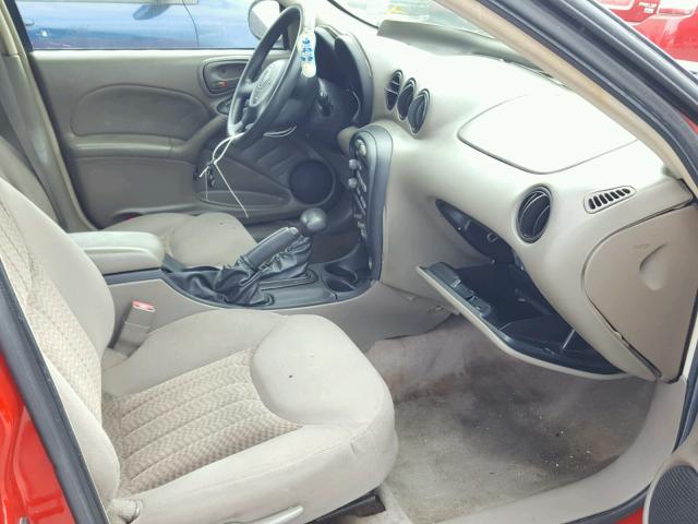 1G2NF52E63C251963 - 2003 PONTIAC GRAND AM S RED photo 5