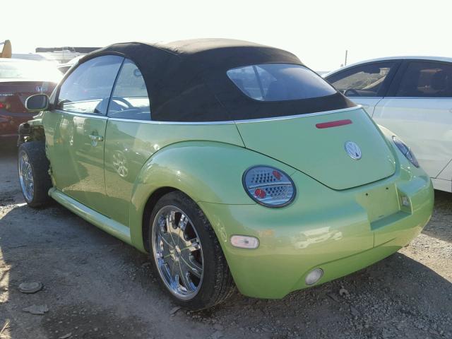 3VWCM31Y24M318399 - 2004 VOLKSWAGEN NEW BEETLE 绿色 照片 3