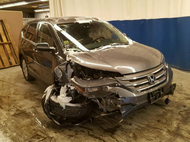 2HKRM4H58EH624707 - 2014 HONDA CR-V EX GRAY photo 1