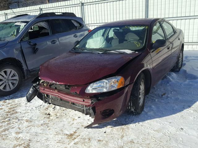 1C3EL46X32N270097 - 2002 CHRYSLER SEBRING LX RED photo 2