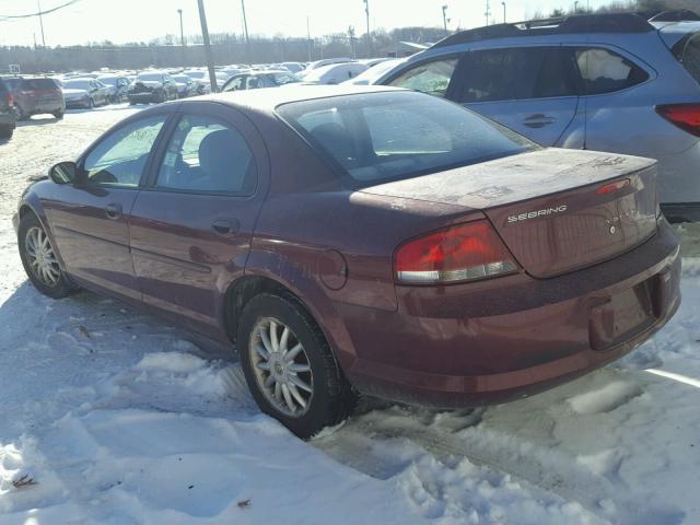 1C3EL46X32N270097 - 2002 CHRYSLER SEBRING LX RED photo 3