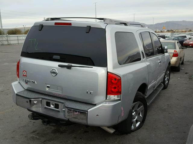 5N1AA08CX7N710659 - 2007 NISSAN ARMADA SE GRAY photo 4