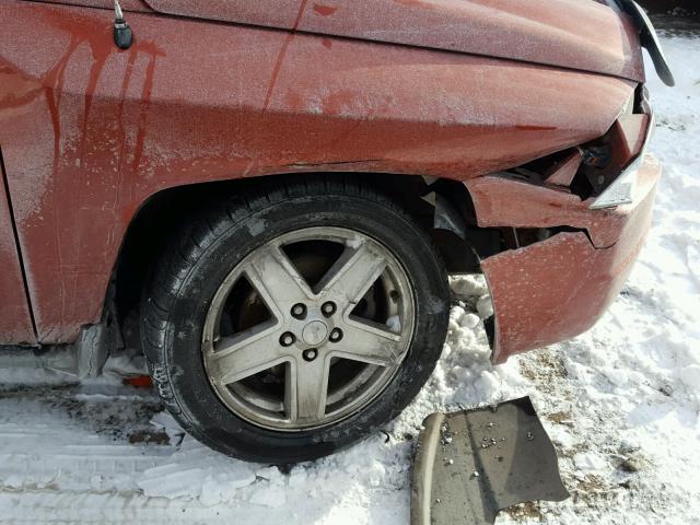 1J4NT4FA5AD594156 - 2010 JEEP COMPASS SP ORANGE photo 9