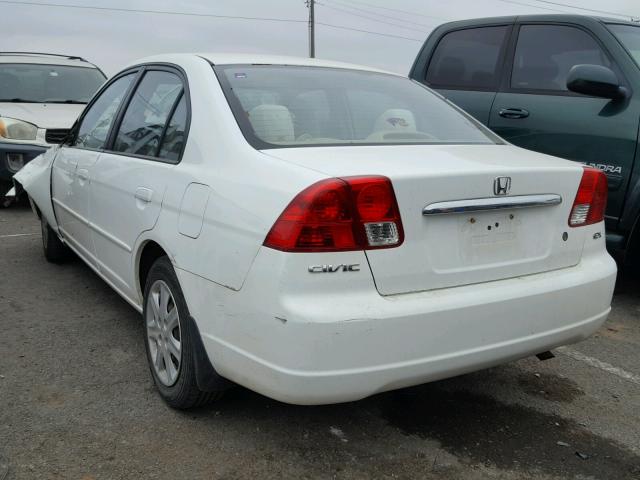 1HGES26763L037932 - 2003 HONDA CIVIC EX WHITE photo 3