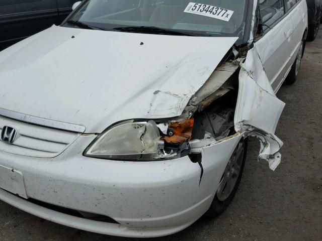 1HGES26763L037932 - 2003 HONDA CIVIC EX WHITE photo 9