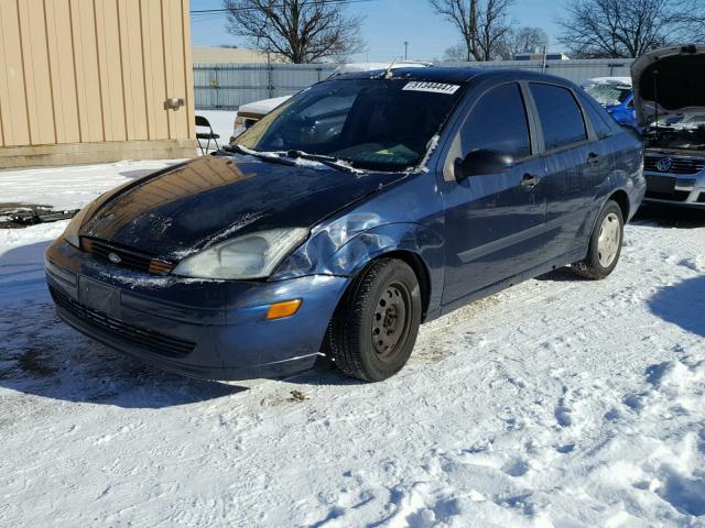 1FAFP33P22W274001 - 2002 FORD FOCUS LX BLUE photo 2