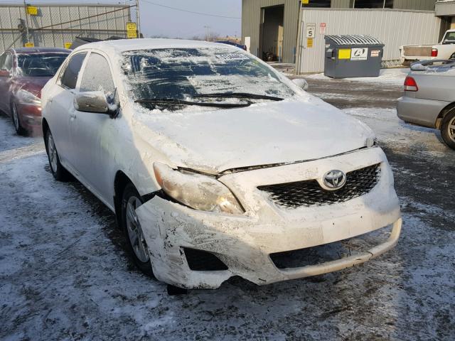 1NXBU4EE1AZ294233 - 2010 TOYOTA COROLLA BA WHITE photo 1