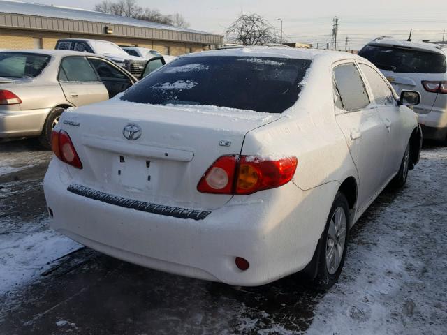 1NXBU4EE1AZ294233 - 2010 TOYOTA COROLLA BA WHITE photo 4