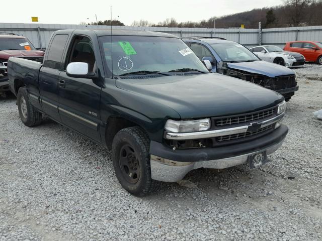 2GCEC19TX21422252 - 2002 CHEVROLET SILVERADO GREEN photo 1