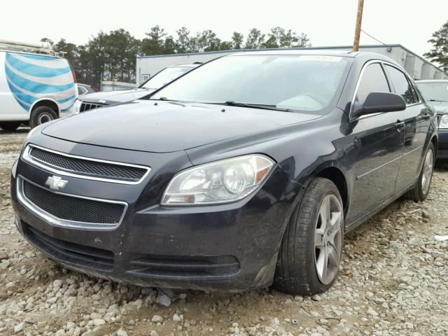 1G1ZB5EB1AF223471 - 2010 CHEVROLET MALIBU LS BLACK photo 2