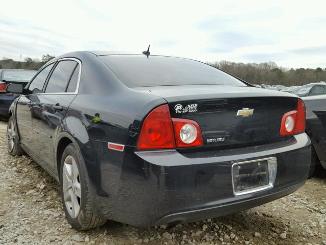 1G1ZB5EB1AF223471 - 2010 CHEVROLET MALIBU LS BLACK photo 3