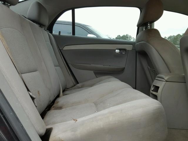 1G1ZB5EB1AF223471 - 2010 CHEVROLET MALIBU LS BLACK photo 6