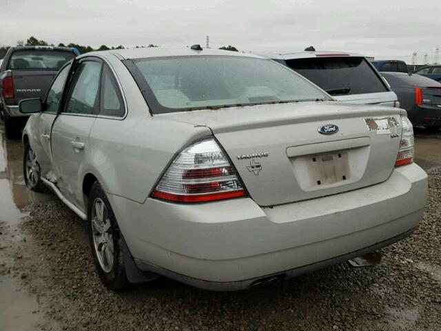 1FAHP24W58G141423 - 2008 FORD TAURUS SEL WHITE photo 3