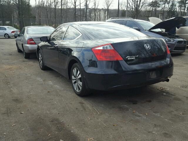 1HGCS12359A004560 - 2009 HONDA ACCORD LX BLACK photo 3