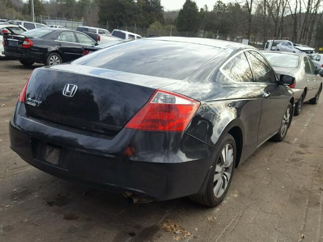 1HGCS12359A004560 - 2009 HONDA ACCORD LX BLACK photo 4