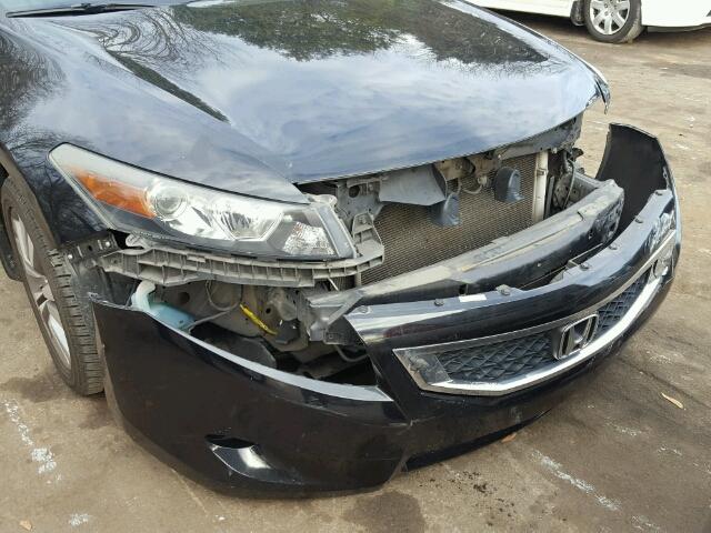 1HGCS12359A004560 - 2009 HONDA ACCORD LX BLACK photo 9