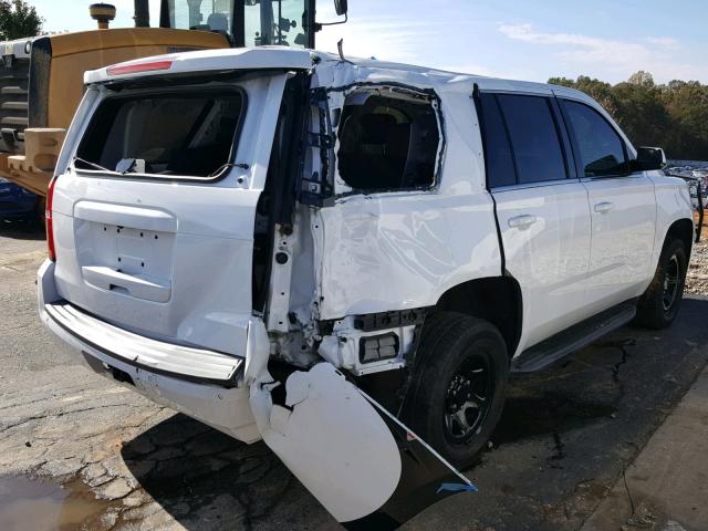 1GNSKDEC9GR395208 - 2016 CHEVROLET TAHOE POLI WHITE photo 4