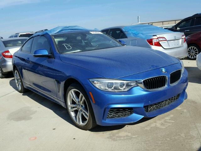 WBA3N9C5XEK244581 - 2014 BMW 428 XI BLUE photo 1