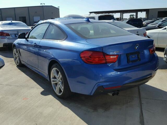 WBA3N9C5XEK244581 - 2014 BMW 428 XI BLUE photo 3