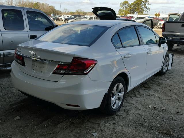 19XFB2F56DE074684 - 2013 HONDA CIVIC LX WHITE photo 4