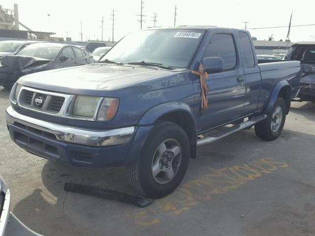 1N6ED26T3YC312196 - 2000 NISSAN FRONTIER K GREEN photo 2