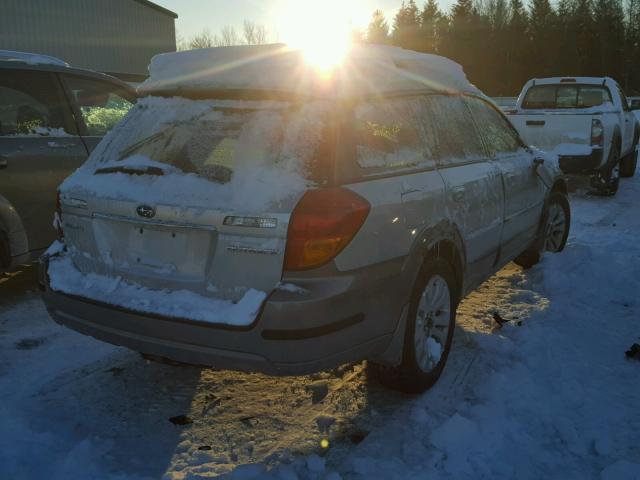 4S4BP62C557334663 - 2005 SUBARU LEGACY OUT SILVER photo 4