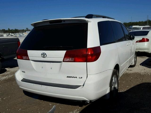 5TDZA23C75S252726 - 2005 TOYOTA SIENNA CE WHITE photo 4