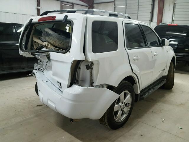 1FMCU04198KB10271 - 2008 FORD ESCAPE LIM WHITE photo 4