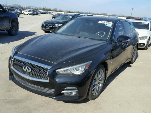 JN1BV7AP1EM680881 - 2014 INFINITI Q50 BASE Чорний фото 2