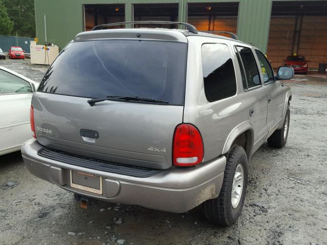 1B4HS28Y8XF619016 - 1999 DODGE DURANGO GRAY photo 4