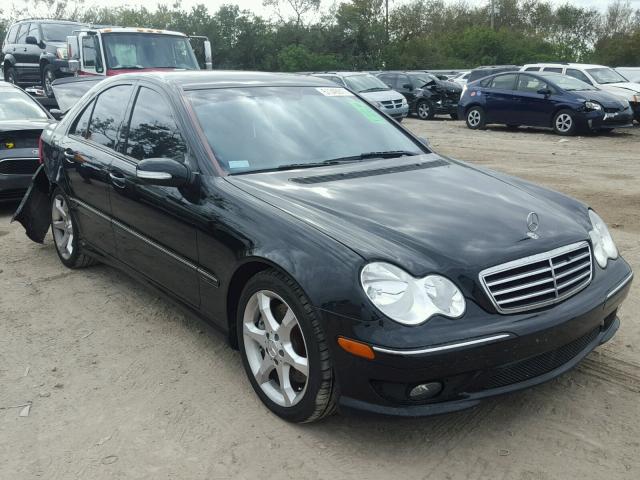 WDBRF52H77F931445 - 2007 MERCEDES-BENZ C 230 BLACK photo 1