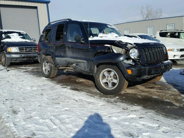 1J4GL38K55W690355 - 2005 JEEP LIBERTY RE BLACK photo 1